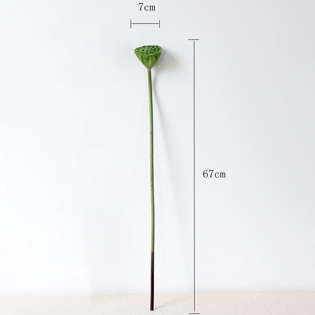 1 Nhánh Hoa Sen Nhân Tạo Chất Liệu Giả Da Chống Rơi Dùng Trang Trí Bàn