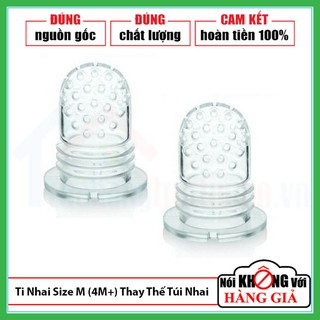 [Chính Hãng] Bộ 2 Ti Rời Silicone Size M Thay Thế Túi Nhai Chống Hóc Kidsme Cho Bé Từ 4 Tháng Tuổi - Ăn Dặm Chủ Động