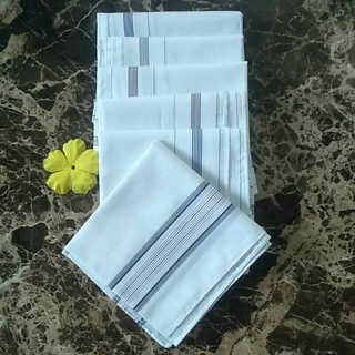 Khăn mùi xoa nam trắng sọc , 99k/ 1 cái