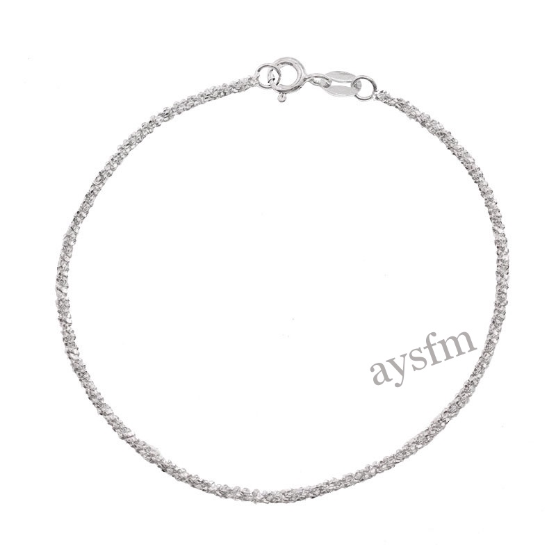Vòng Tay Mạ Bạc 925 Thiết Kế Dạng Chuỗi Hạt Thời Trang Cho Nữ