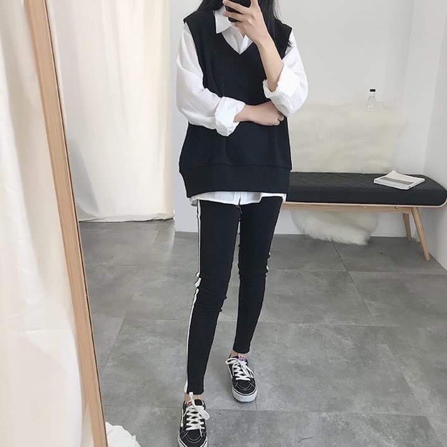 ÁO GILE BASIC UNISEX Mầu Đen Kiểu dáng mới