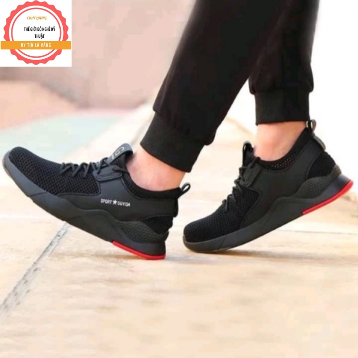 Giày Bảo Hộ Lao Động Nam Siêu Bền Mũi Sắt – Đế Lót Thép Chống Đinh, Chống Dập Ngón, Chống Tĩnh Điện ( mẫu 03 )