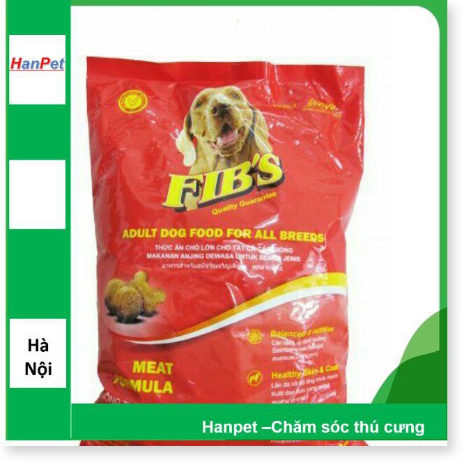 HN. FIB'S - Gói 400gr - Thức ăn chó cao cấp dạng hạt cho MỌI LOẠI chó (trên 10kg) fib