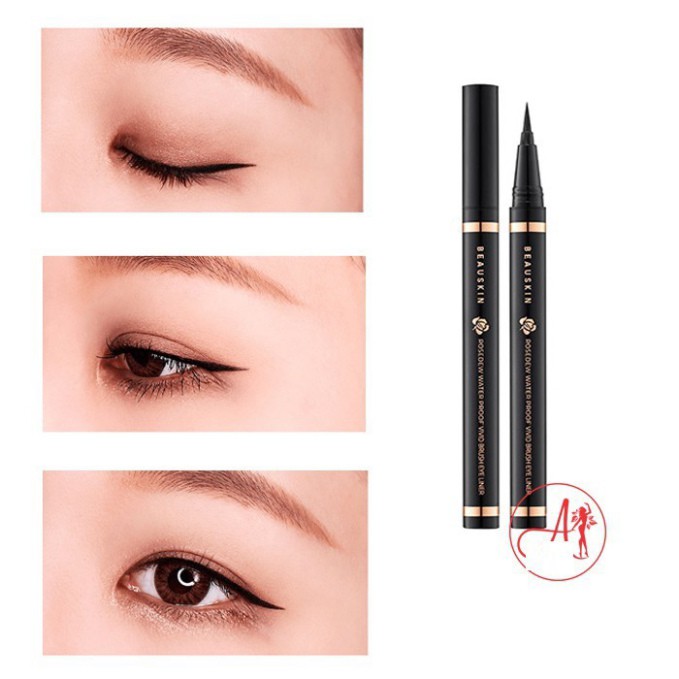 Hàng Chính Hãng- [COMBO 2 CÂY] Bút Kẻ Mắt Dạ Không Lem Không Trôi Beauskin Rosedew Hàn 0.5g/cây Và Chì Kẻ Mí Mắt 5g/cây