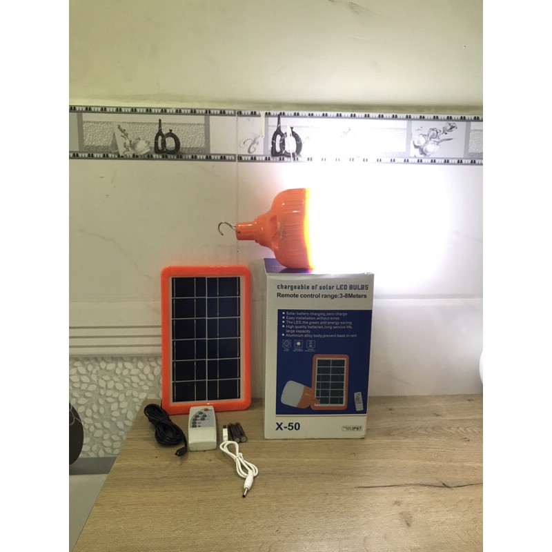 (NEW) JD-X50 Mẫu Mới 2021, Sáng Hơn-Bin Trâu Hơn. Đèn Buld Tích Điện Năng Lượng Mặt Trời | BigBuy360 - bigbuy360.vn