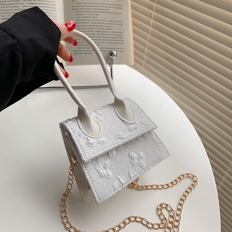 Túi Xách Đan Lát Hình Vuông Thời Trang Cho Nữ