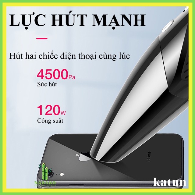 Máy Hút Bụi Ô Tô Cầm Tay Mini Máy Hút Bụi Lực Hút Cực Mạnh Thuận Tiện Hút Bụi Nhà Cửa Sofa Oto FREESHIP ]