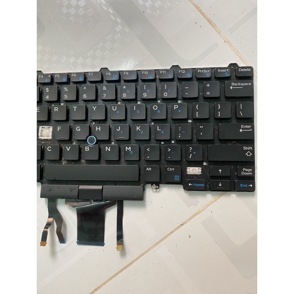 Xác bàn phím  dell latitude e5450 e7450 có chuột đèn phím zin mất nút
