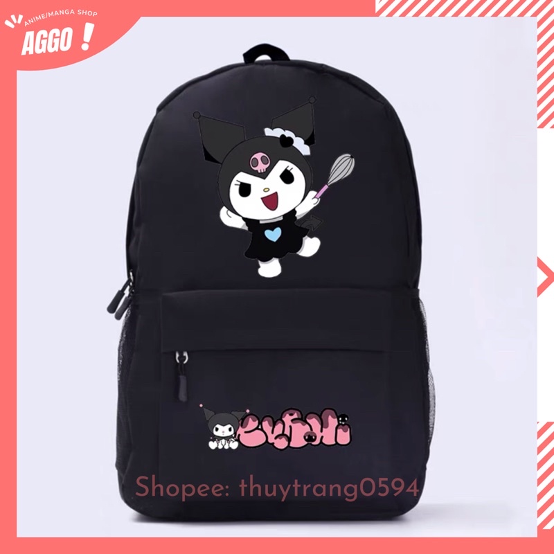 [ NHIỀU MẪU] Balo Đi Học Hoạt Hình Kuromi Và My Melody Dễ Thương