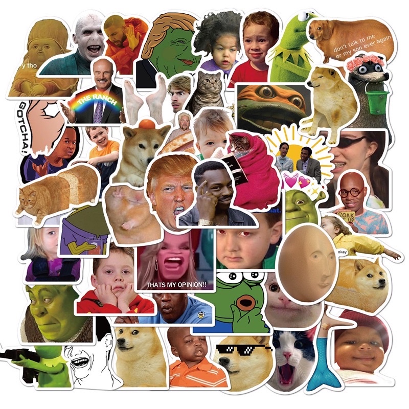 10 sticker gif vui nhộn chống thấm nước