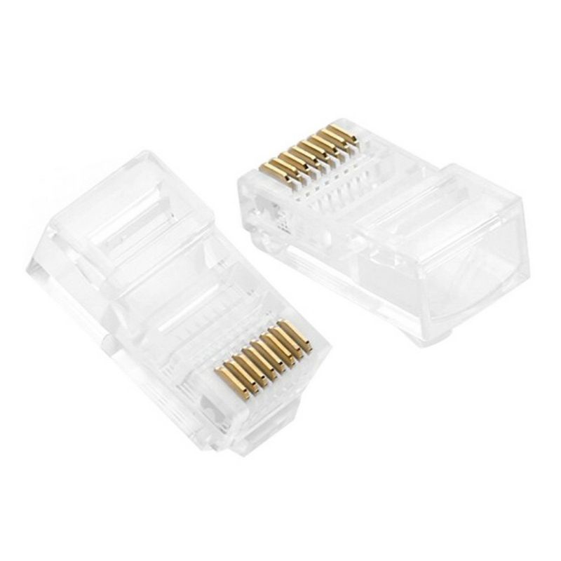 Hạt mạng RJ45, đầu bấm dây mạng RJ45, túi 50 hạt