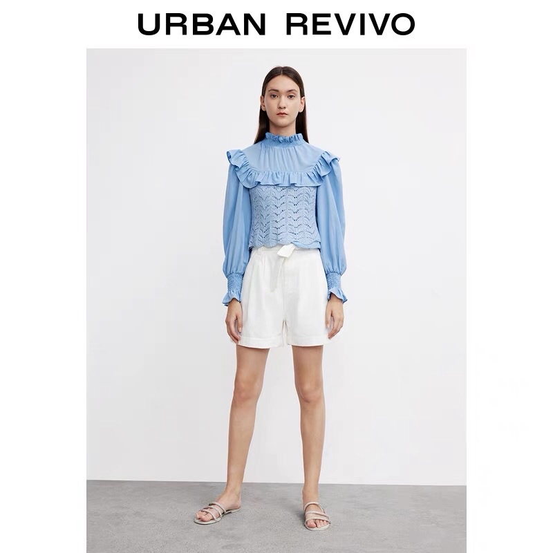 Áo sơ mi phối len Urban Revivo