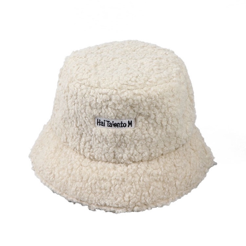Nón bucket lông cừu xù xinh xắn Tiktok ulzzang cá tính