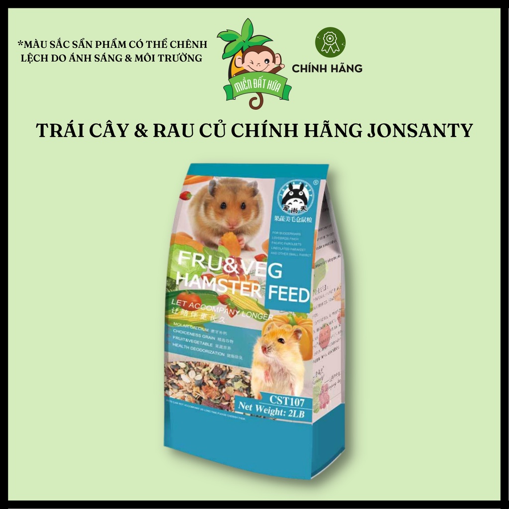 Thức ăn hamster - Thức ăn hamster gói full chính hãng Jonsanty dành cho hamster bear, winter white, campbell, robo,...
