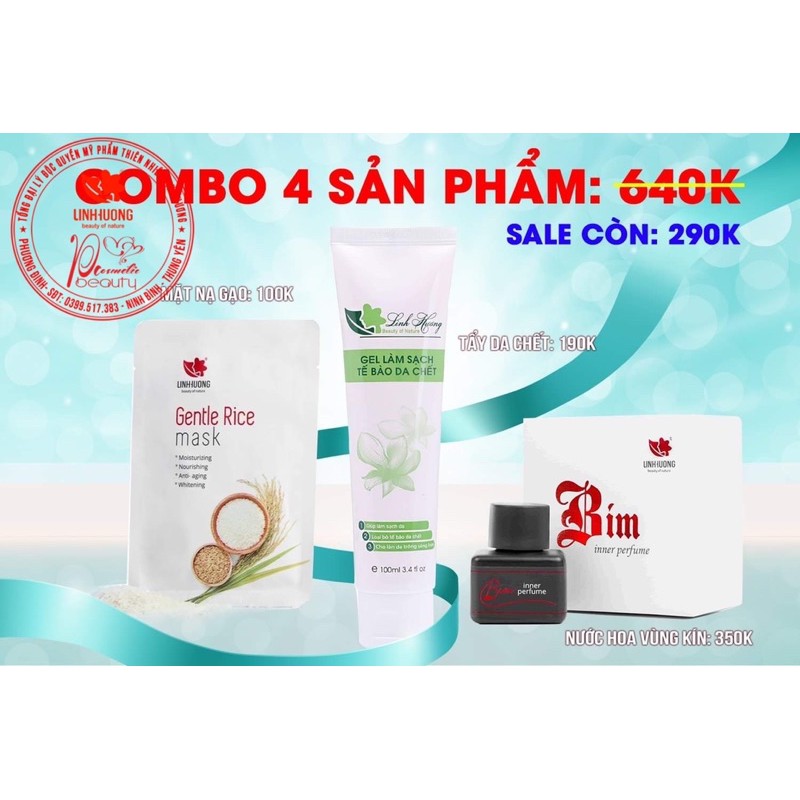COMBO TẨY DA CHẾT LÀM TRẮNG DA