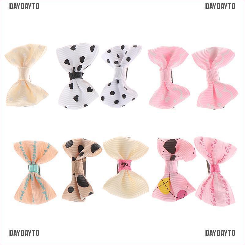 Bộ 10 Kẹp Tóc Nơ mini Cho Bé Gái