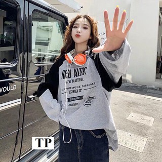 ÁO DÀI TAY "RED ALERT" (ẢNH THẬT) UNISEX
