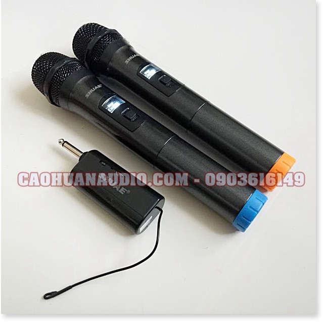 Micro loa kéo - Micro cho loa kéo - amply Sóng UHF đen