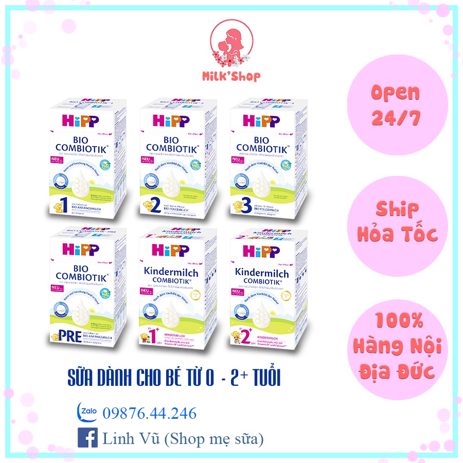 Sữa HIPP COMBIOTIK nội địa Đức 600g