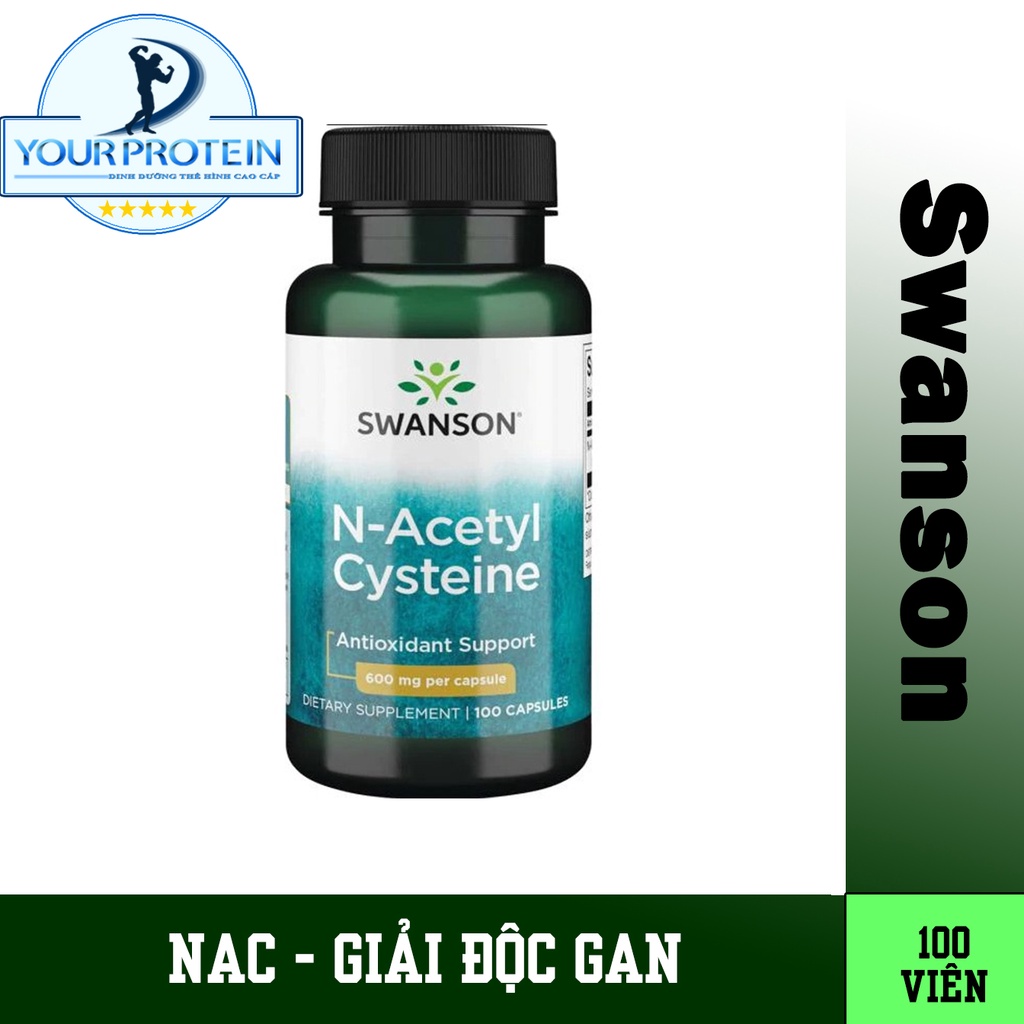 Swanson - Thực Phẩm Giải Độc Gan NAC 600mg 100 Viên