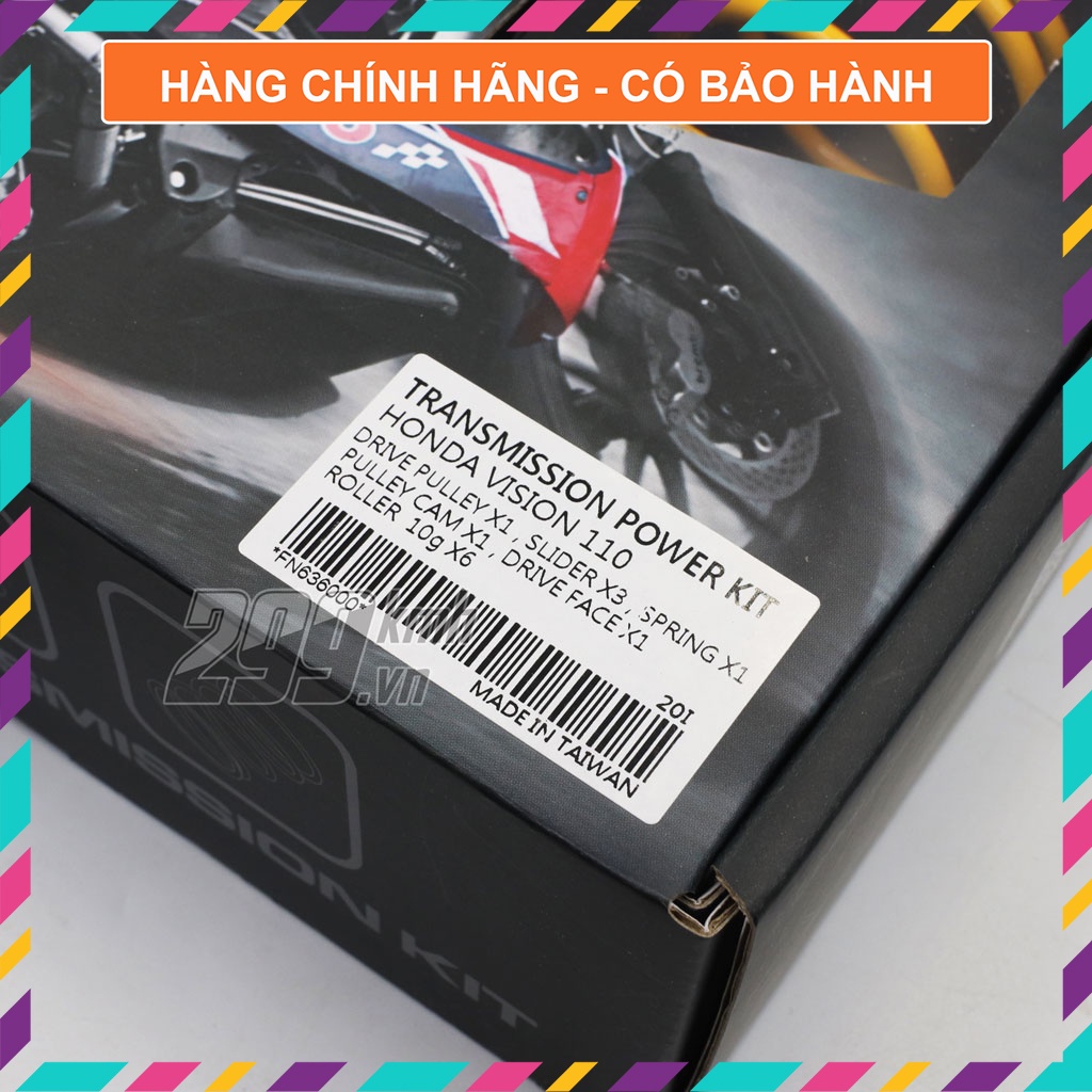 Bộ nồi Koso cho xe Honda Vision 110 - tăng tốc nhanh, bền bỉ