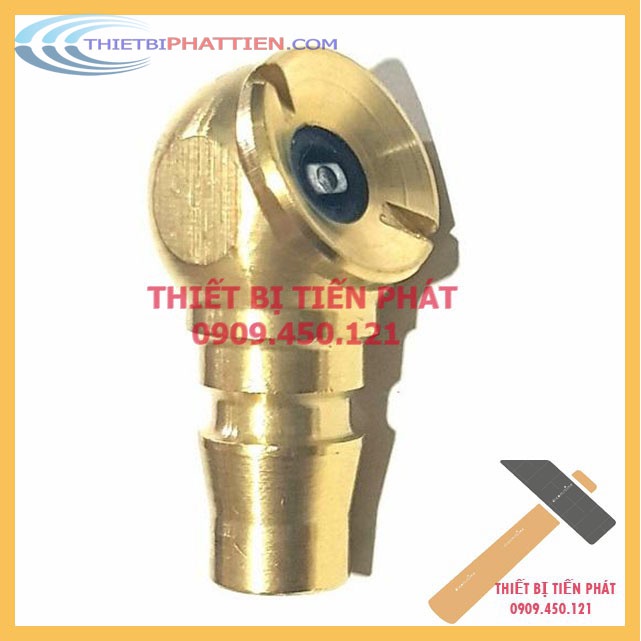 &lt;[Sỉ 24.500Đ]&gt; Đầu Bơm Hơi Xe Đồng Thau Loại Gài Ống Tháo Rời Nhanh Chóng (Chính Hãng AIR NOZZLE)