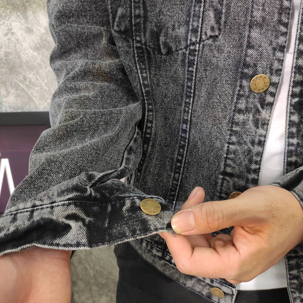 Áo khoác jeans nam xám đậm SS359 [FREESHIP] shop Sunsun chuyên áo jean nam nữ
