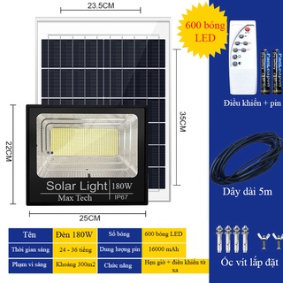 Đèn năng lượng mặt trời Max Tech 45W,60W,80W,100W,120W,150W,180W Solar light - chống nước IP67 - D1147