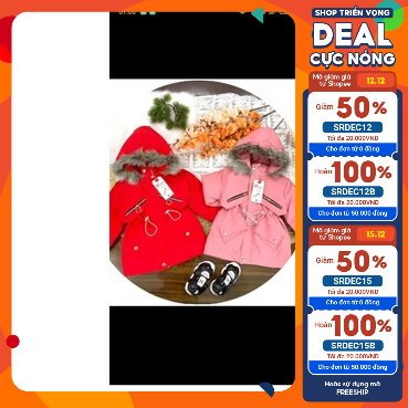 Áo paka bé gái sz đại