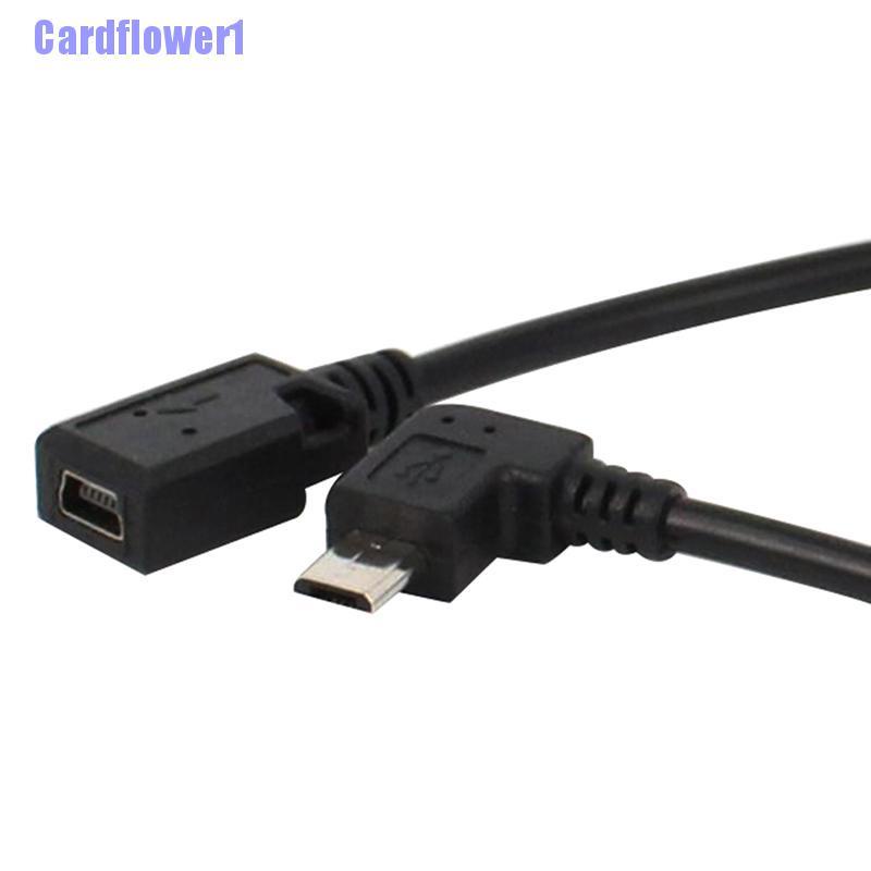 Dây Cáp Chuyển Đổi Micro Usb Sang Mini Usb 90 Độ Chuyên Dụng
