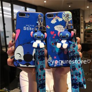 Ốp điện thoại hình Stitch dễ thương có dây đeo cho OPPO A1K Realme C2 F11 F11pro A7 A5s A3s Realme C1 F9 F7 F5 F3 F1s