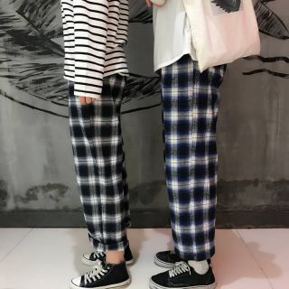 Quần sọc caro retro ulzzang