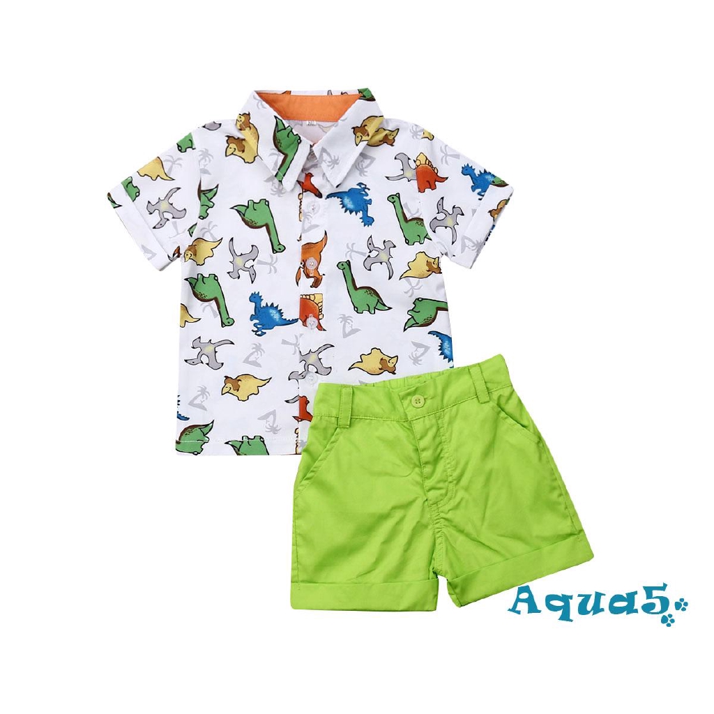 Set áo thun tay ngắn & quần ngắn cho bé trai 1-5 tuổi
