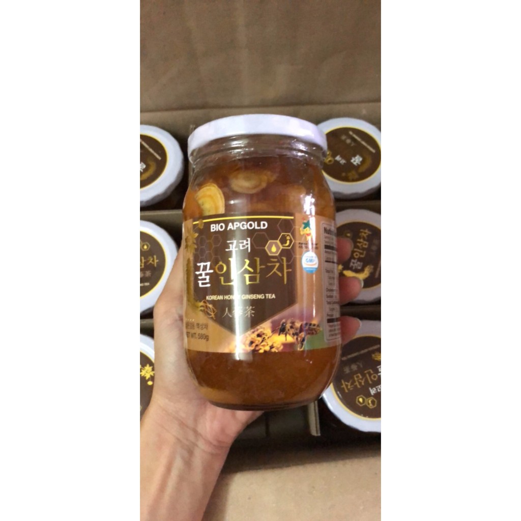 Sâm lát ngâm mật ong Bio Gold hũ 580g