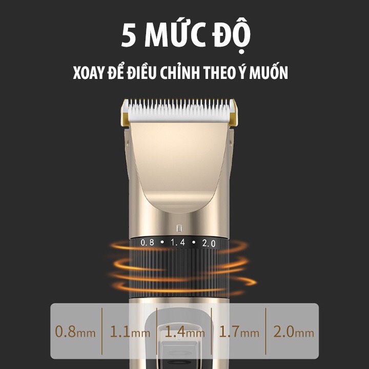 Tông Đơ Cắt Tóc Nam Máy Tạo Kiểu Tóc Trẻ Em Người Lớn 8 Món Kéo Cắt Tóc. Tặng Kèm Áo Choàng Cắt Tóc