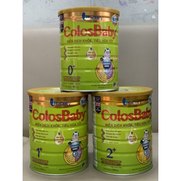 Combo 3lon Sữa colobaby BiO 800g 0+ 1+ 2+