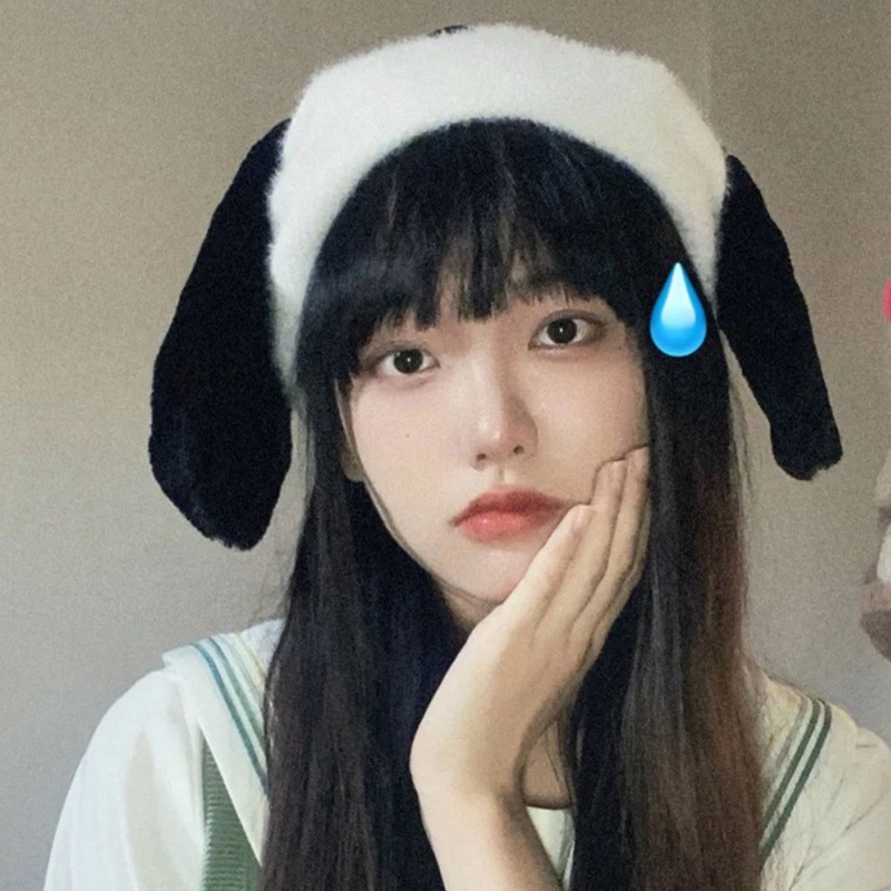 Mũ Len Tai Thỏ Hoạt Hình Phối Màu Đáng Yêu Cho Bé