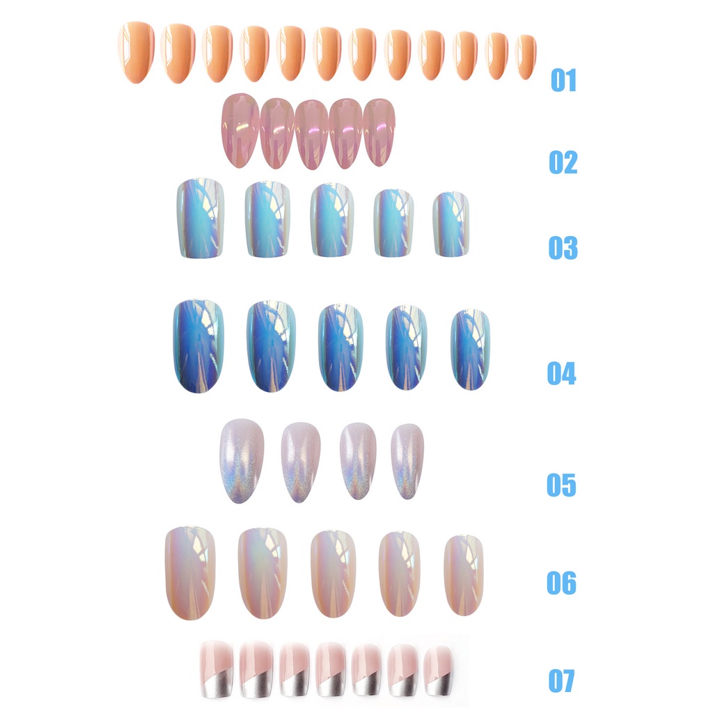 [Hàng mới về] Hộp 24 móng tay giả phong cách nghệ thuật trang trí thời trang cho nữ