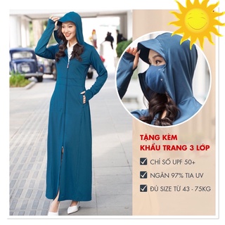Áo choàng chống nắng nữ, áo chống nắng nữ 2 lớp
