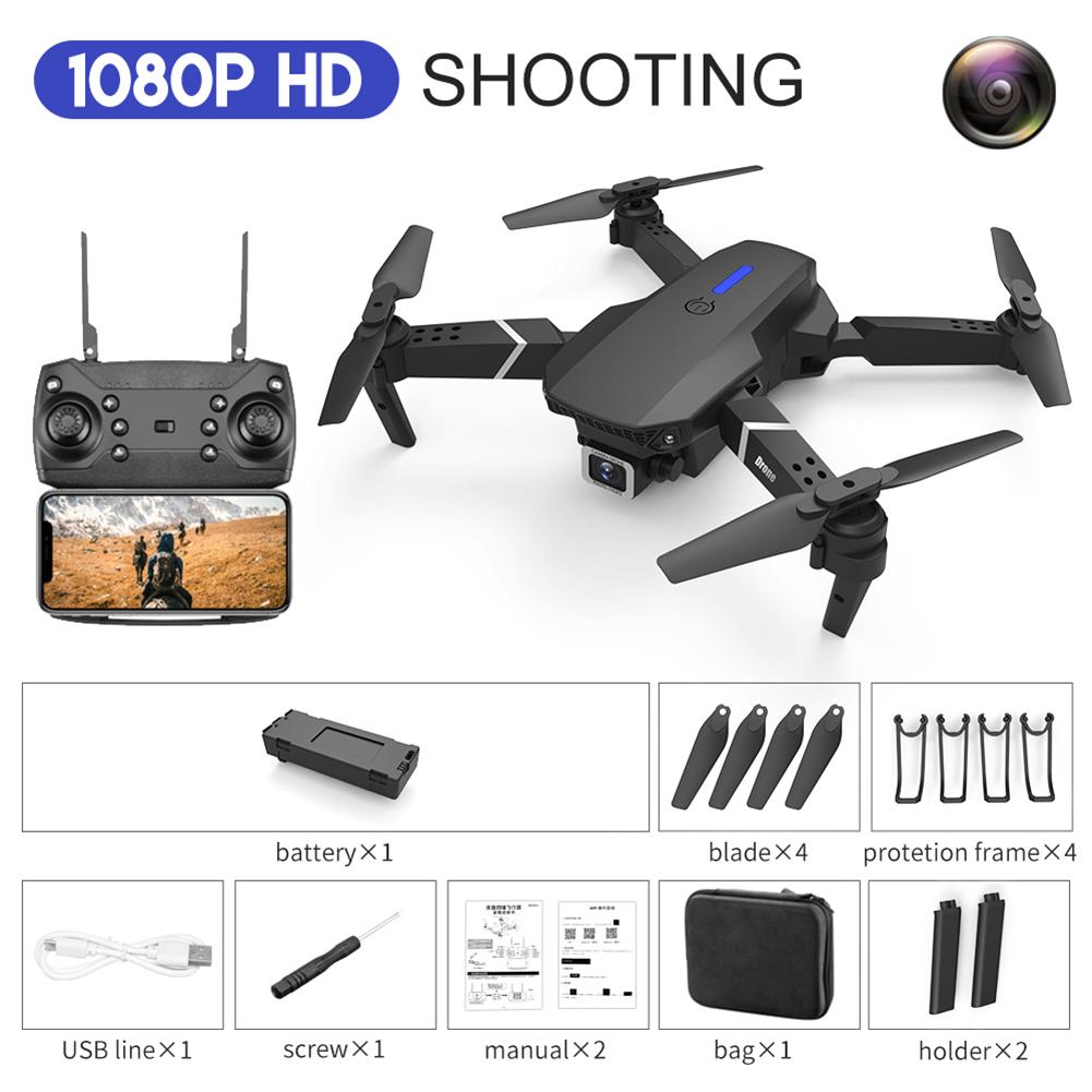 RC Drone với camera HD 1080P Mini Foldable Drone Wifi Drone Quadcopter Chế độ giữ Máy ảnh kép Đồ chơi cho cậu bé