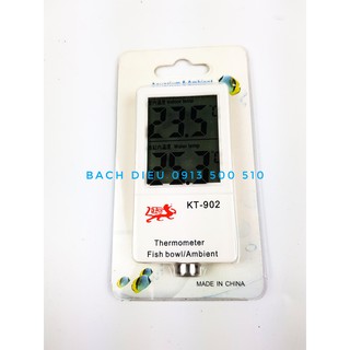 NHIỆT KẾ ĐIỆN TỬ CHO HỒ BỂ CÁ CẢNH KT-902 MÀN HÌNH LỚN