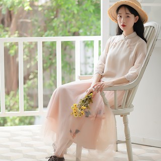 Od - bộ hán phục cách tân đồ múa lotus