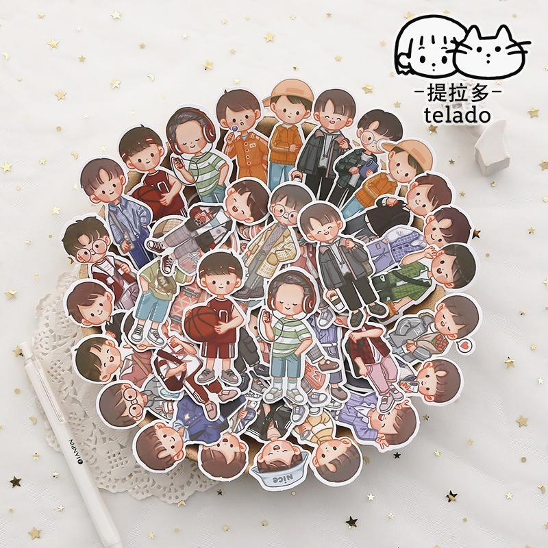 Set 20 miếng dán trang trí nhật ký