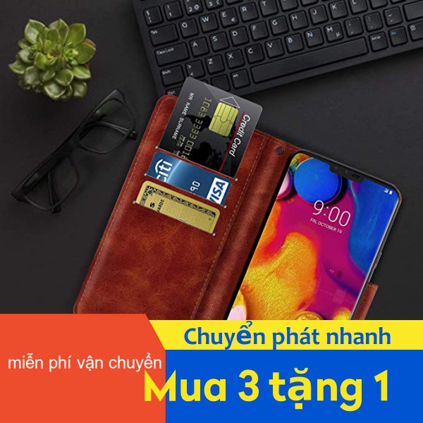 Bao da điện thoại nắp gập có chân đứng cho Samsung A50 A6 A7 A8 A8 A5 A6s A9 S10 J7 J8 S8 A3 A5 A9 A6 Plus 2017 2018 M01