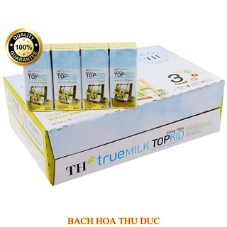 Thùng 48 Hộp Sữa tươi tiệt trùng TH True Milk Topkid organic hộp 180ml