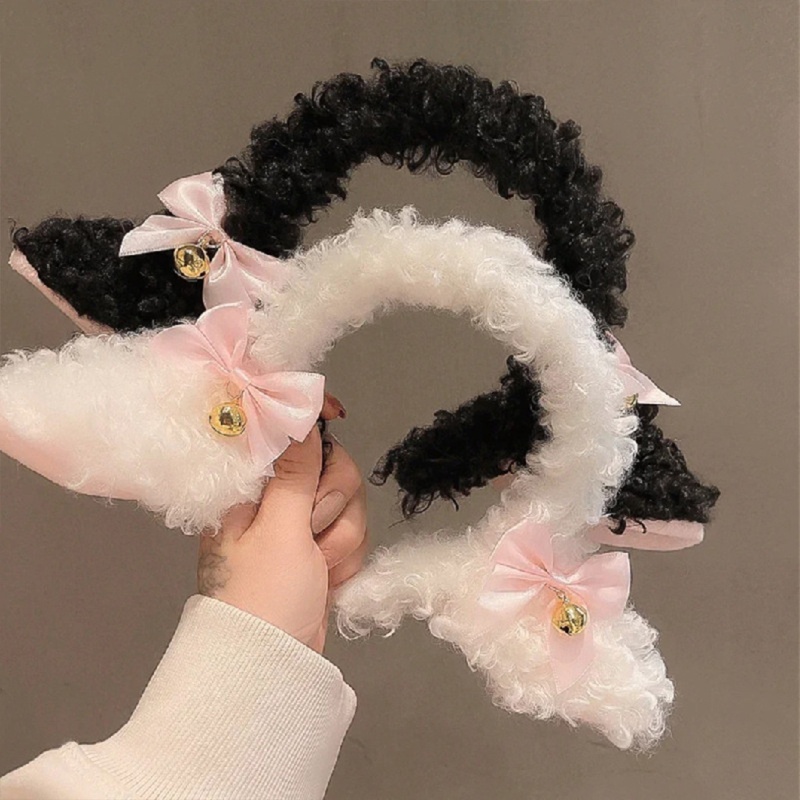 Băng Đô Tai Mèo Đính Chuông Thời Trang