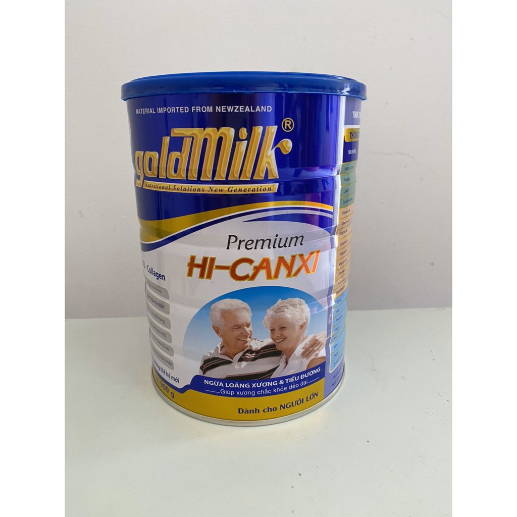 Sữa bột ngừa tiểu đường và loãng xương Goldmilk Hi-Canxi 900g