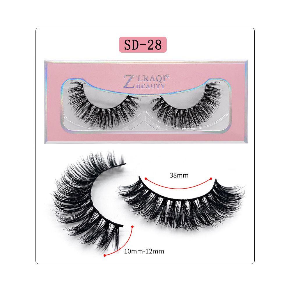 1 Cặp Lông Mi Giả Dài 25mm Trang Điểm Thời Trang Cho Nữ