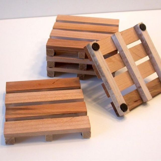 Kệ gỗ Pallet nhiều size kiểu bàn ăn