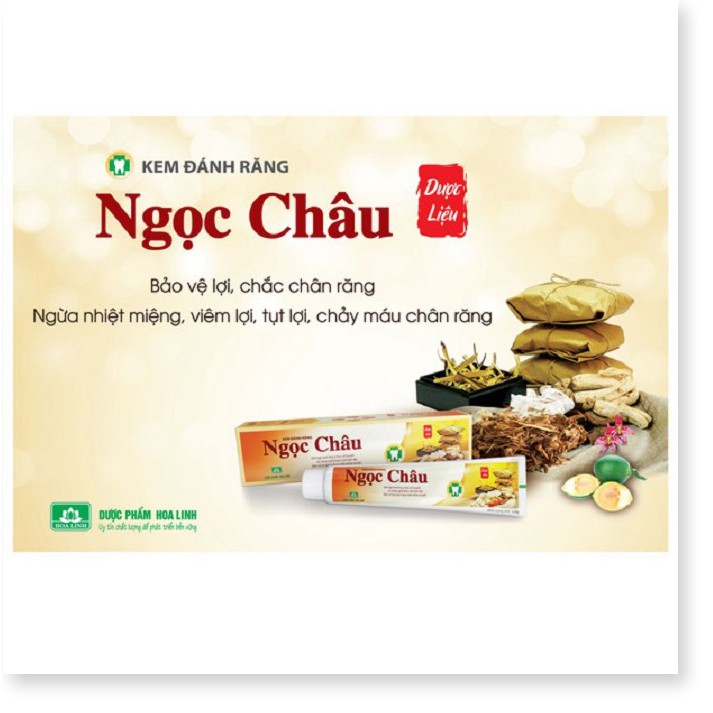 Kem Đánh Răng Dược Liệu Ngọc Châu 100gr